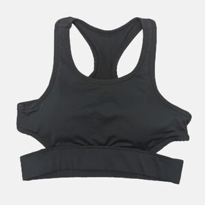 Lounge black sports yoga medium support bra